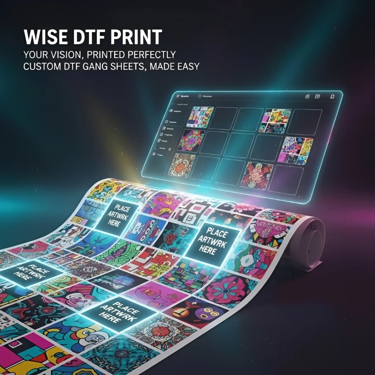 Build Your Own DTF Gang Sheet – Online Builder – Design & Print 4 Custom DTF Gang Sheet