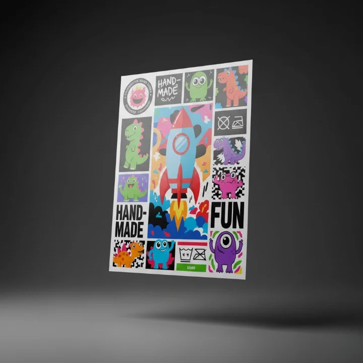 Custom DTF Transfers – A4, A3 & Per Metre Roll | Heat Transfer Printing 3 DTF Transfers Roll