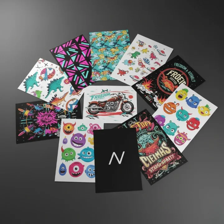 Custom DTF Transfers – A4, A3 & Per Metre Roll | Heat Transfer Printing 2 Custom DTF Transfers A4 Sheet