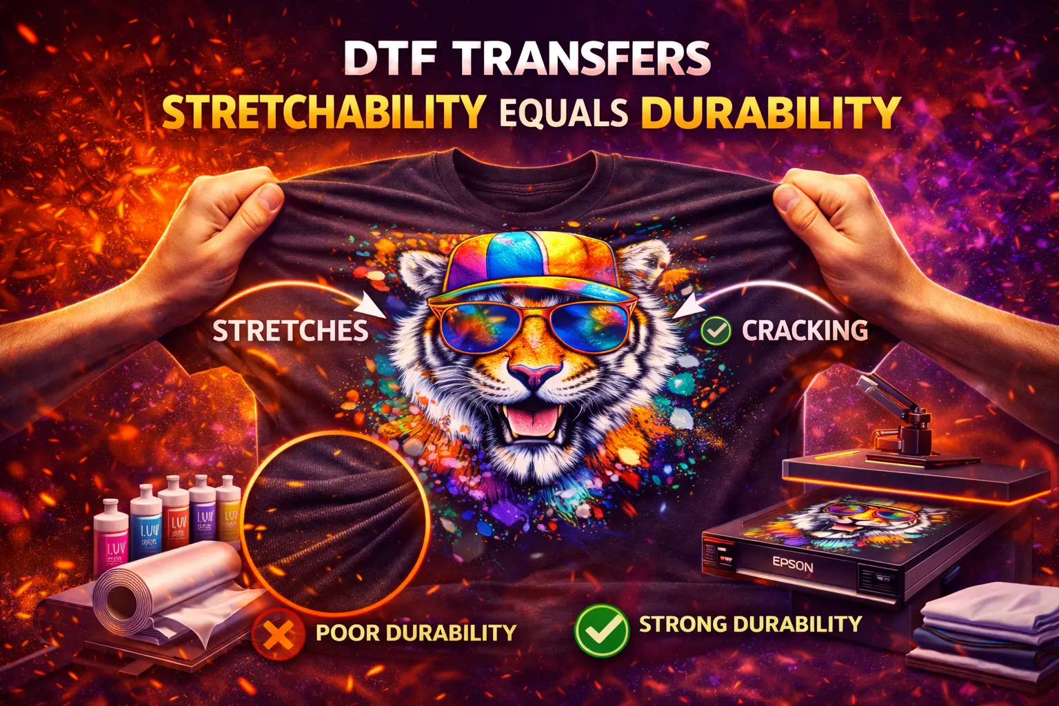 DTF Transfers Stretchability Equals Durability Explained