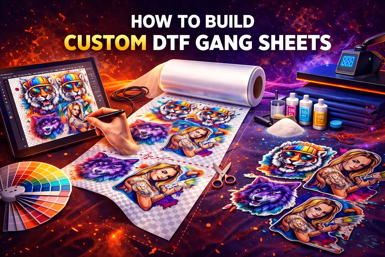 Build Custom DTF Gang Sheets