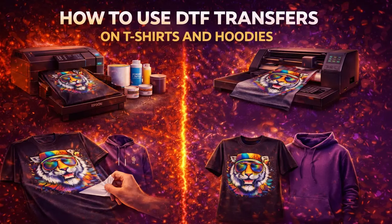 How to Use DTF Transfers on T-Shirts and Hoodies