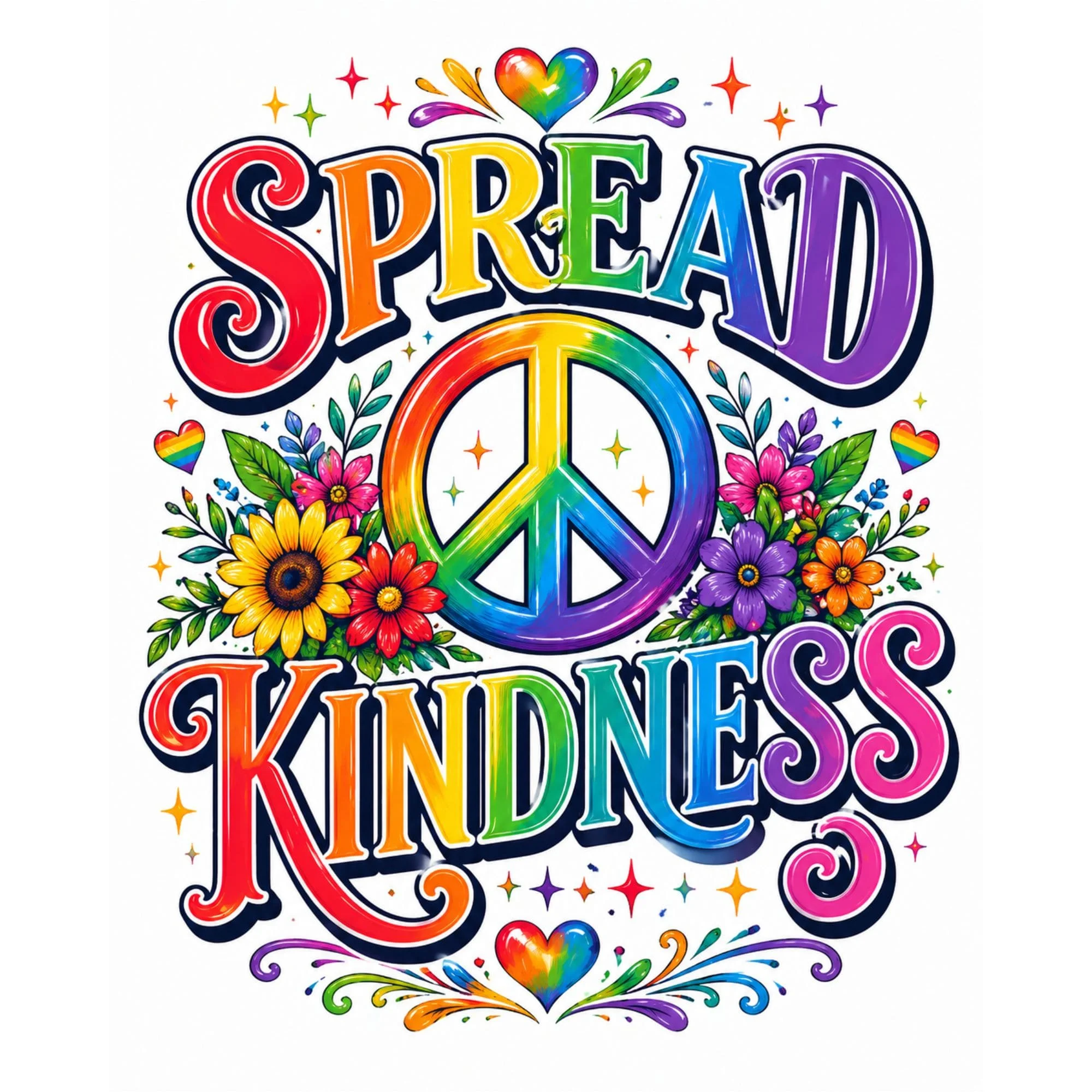 Rainbow Pride T Shirt LGBTQ Positive Quote Unisex DTF Print Tee