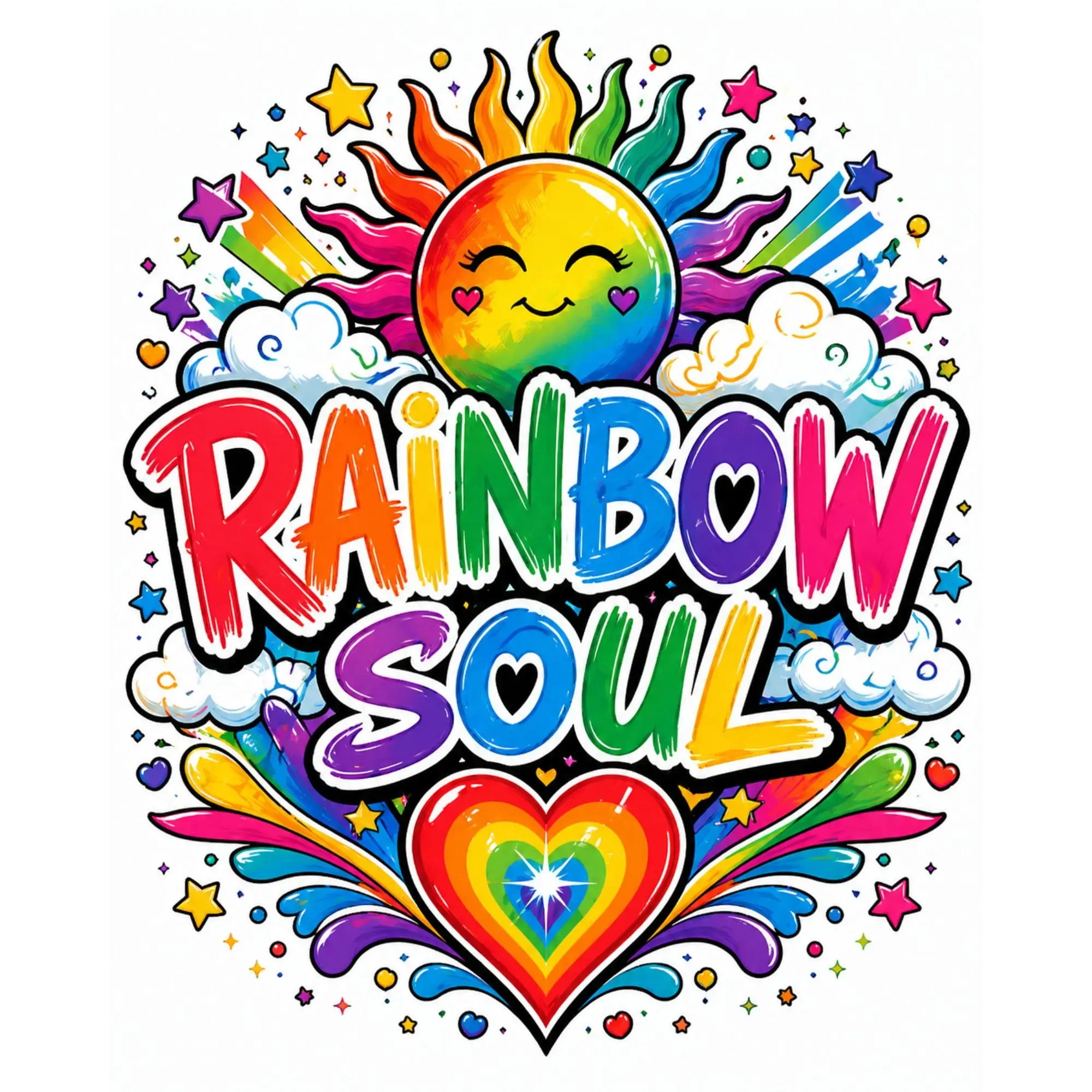 LGBTQ Pride T Shirt Rainbow Heart Love Equality Unisex Gift Tee