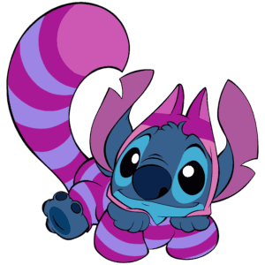 Pink Striped Cartoon Monster DTF Transfer