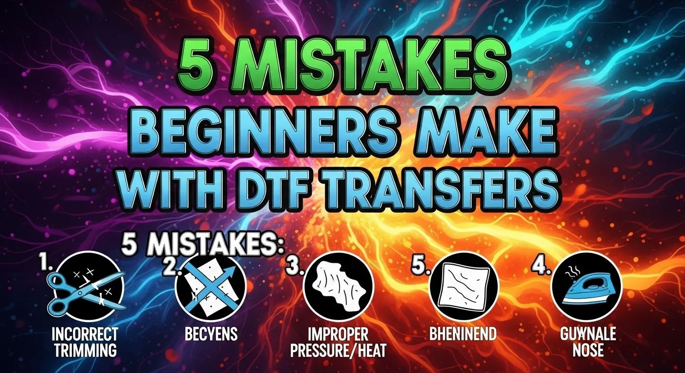 5 Mistakes Beginners Make With DTF Transfers
