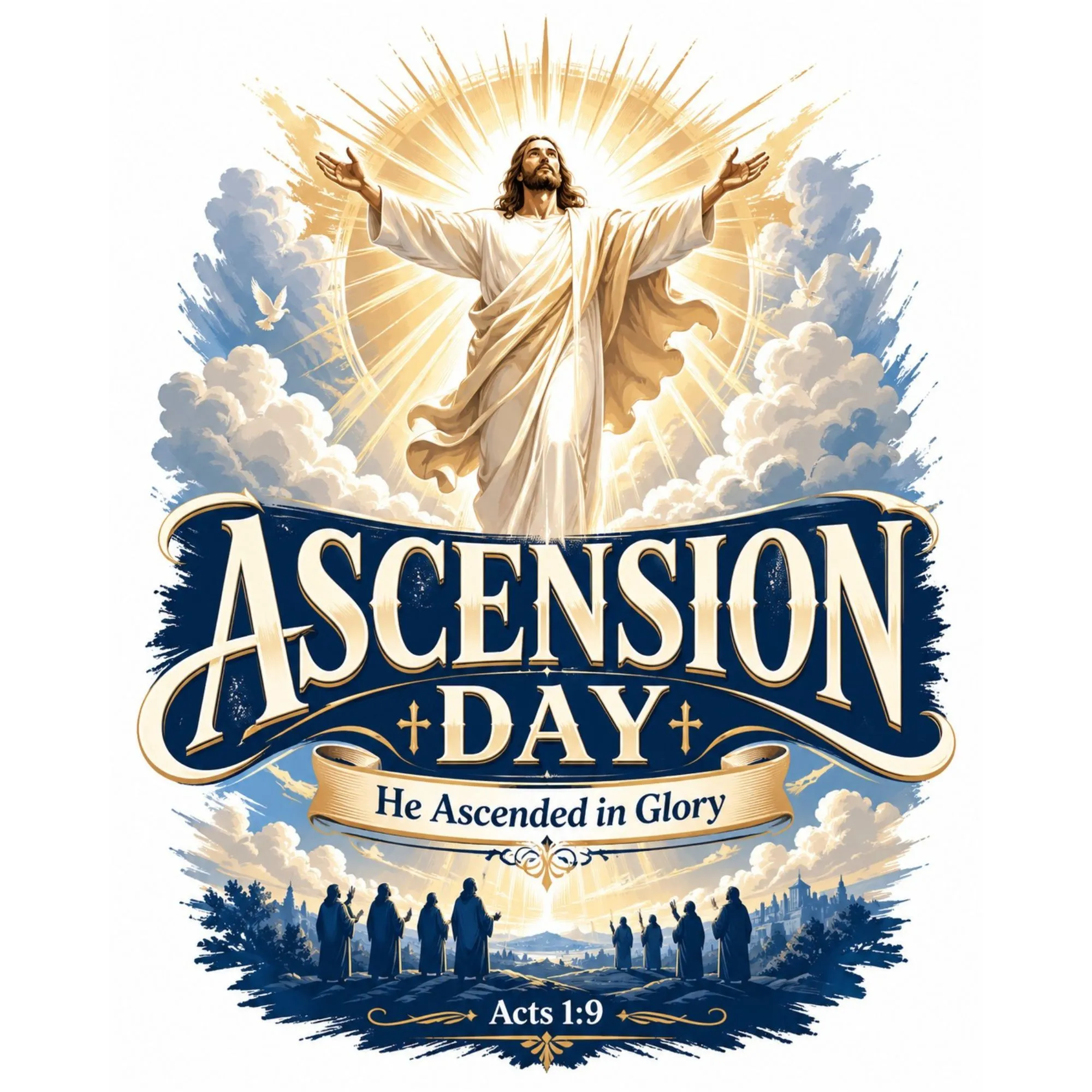 Ascension Day Royal Glory DTF Transfer