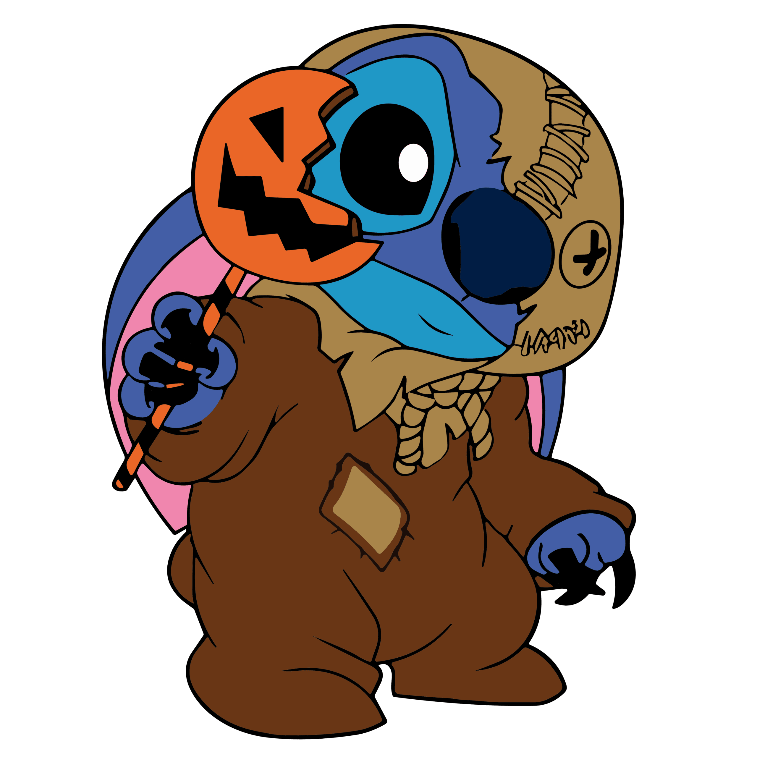 Scarecrow Alien DTF Transfer – Spooky Fun Print Ready