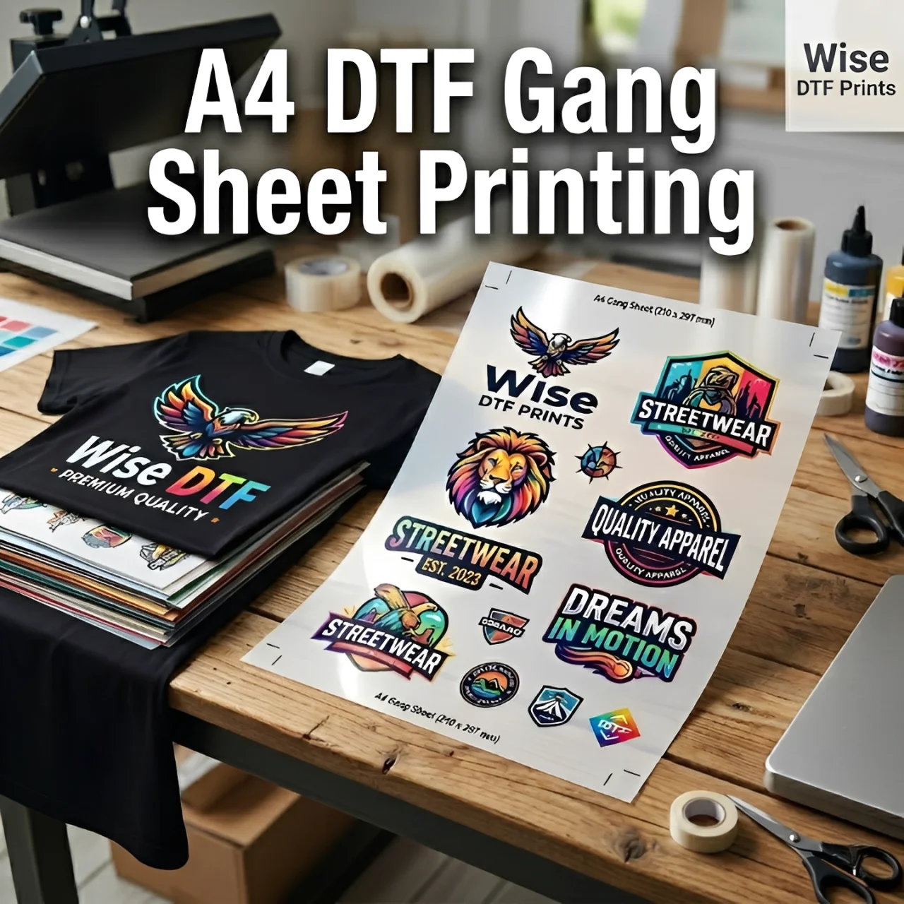 A4 DTF Gang Sheet Printing