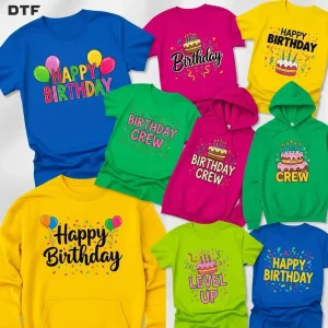 Birthday DTF Transfers