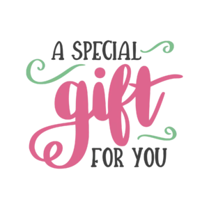 A Special Gift for You Cute Typography DTF Transfer