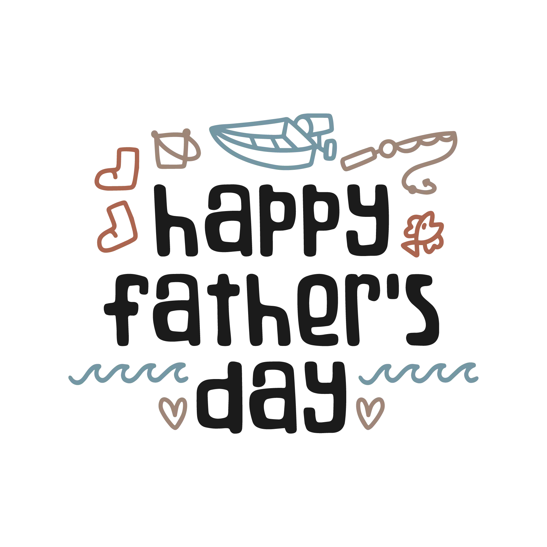 Cute Happy Father’s Day Retro DTF Transfer