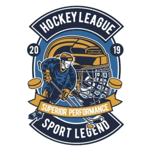 Hockey League Badge DTF Transfer