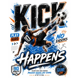Kick Happens DTF Transfer