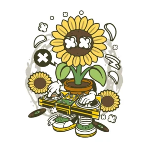 Sunflower DJ DTF Transfer