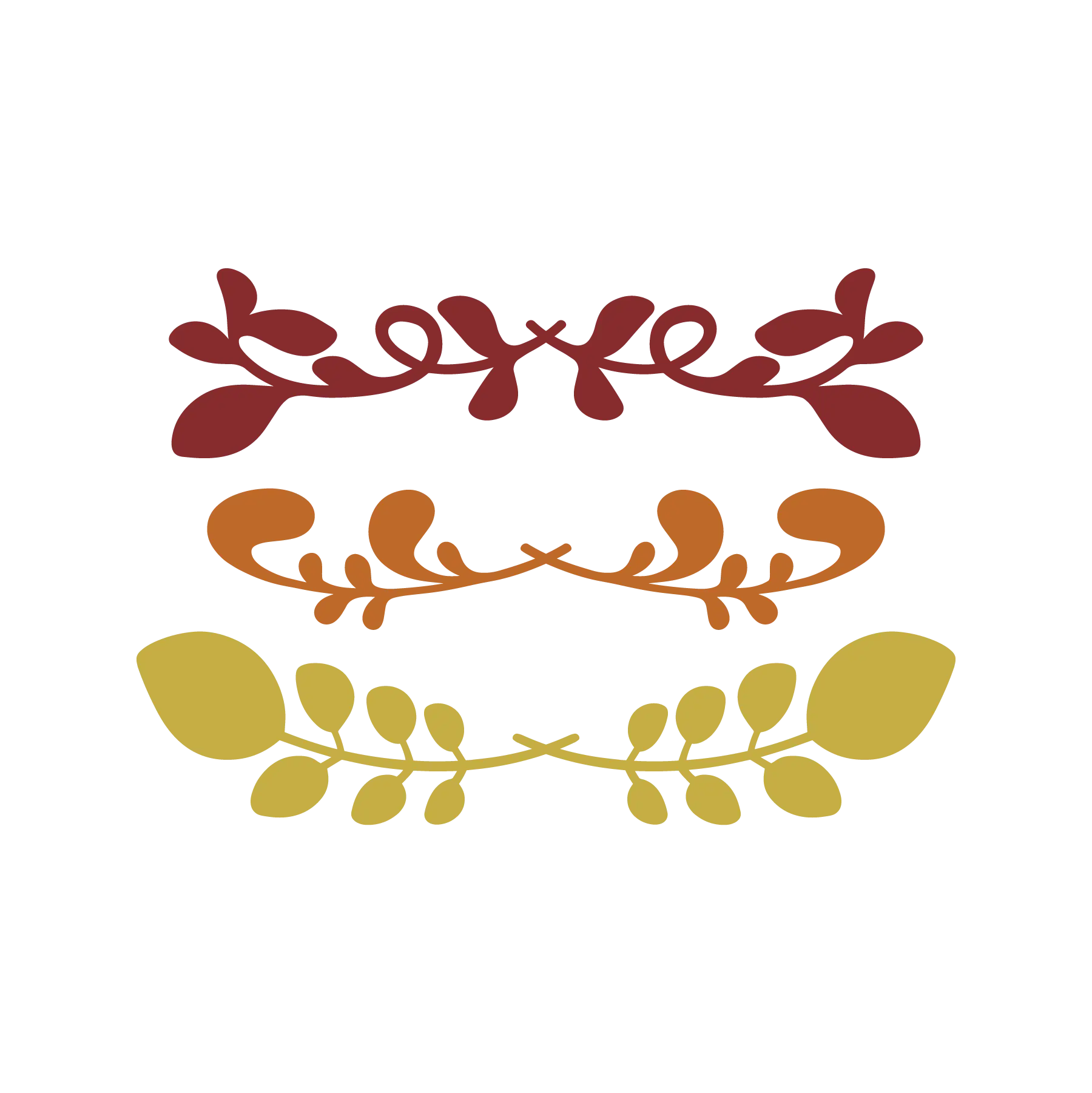 Vintage Floral Elements DTF Transfer